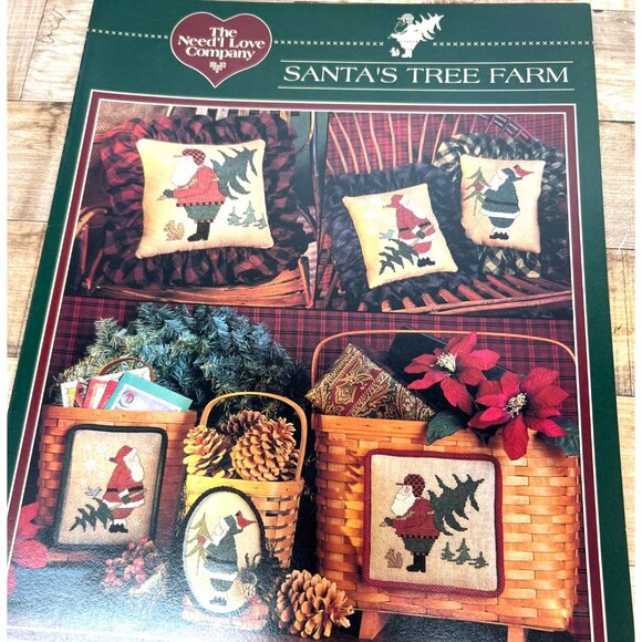 Santas Tree Farm Cross Stitch Pattern Booklet By The Needl Love Company - Picture 2 of 3